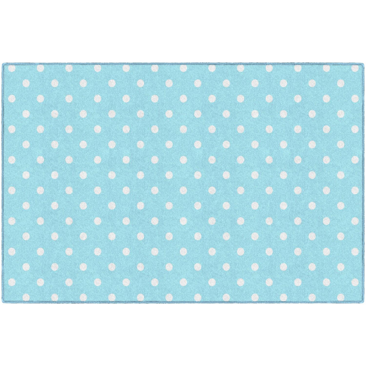 Schoolgirl Style Hello Sunshine Small Polka Dots On Blue Rugs