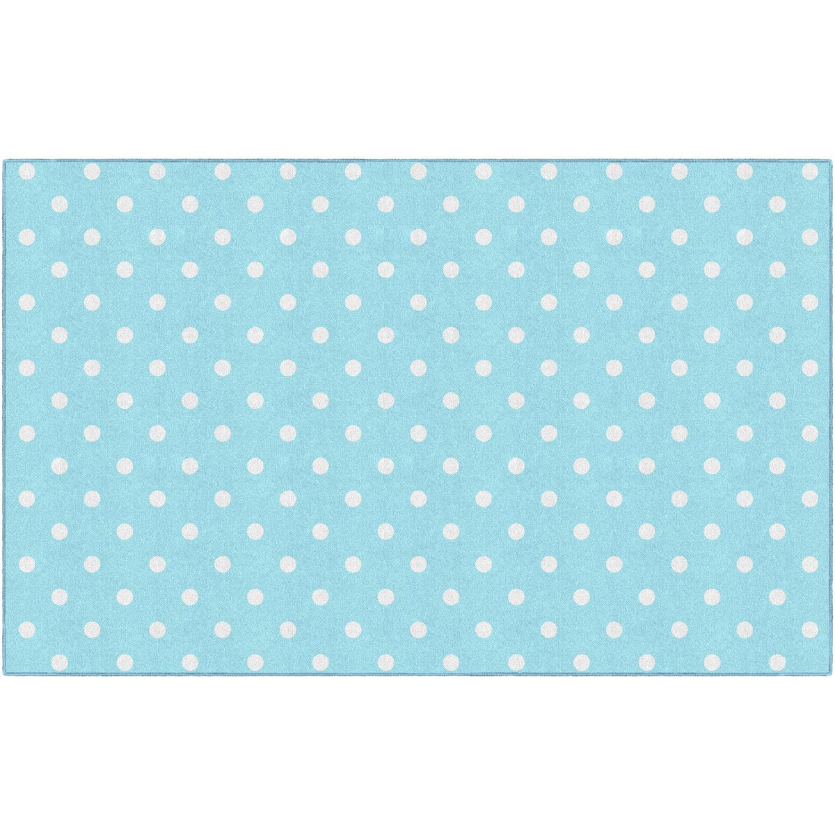 Schoolgirl Style Hello Sunshine Small Polka Dots On Blue Rugs