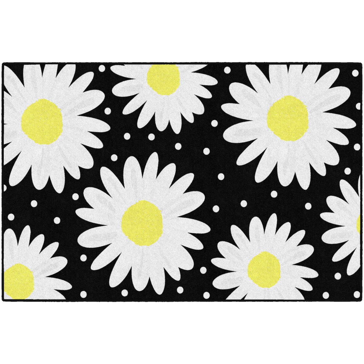 Schoolgirl Style Daisy Polka Dots Rugs