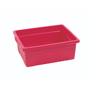 Small Book Browser Cart with Six Tubs, Vibrant Tub Combo