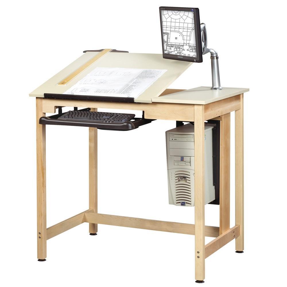 Drawing/CAD Table with Deluxe 2-Piece Top