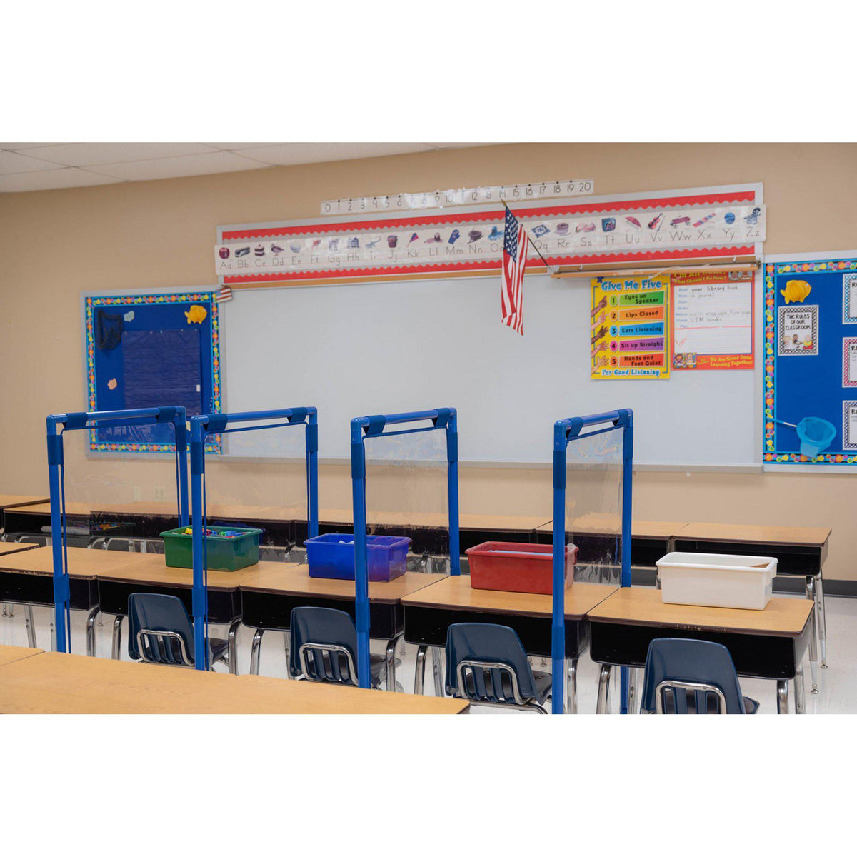 Clear Rectangle PlayPanel - Set of 4