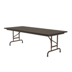 Solid Plywood Core Folding Table, Premium High-Pressure Laminate Top, Adjustable Height, 30" x 72"