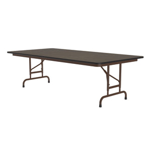 Solid Plywood Core Folding Table, Premium High-Pressure Laminate Top, Adjustable Height, 36" x 72"