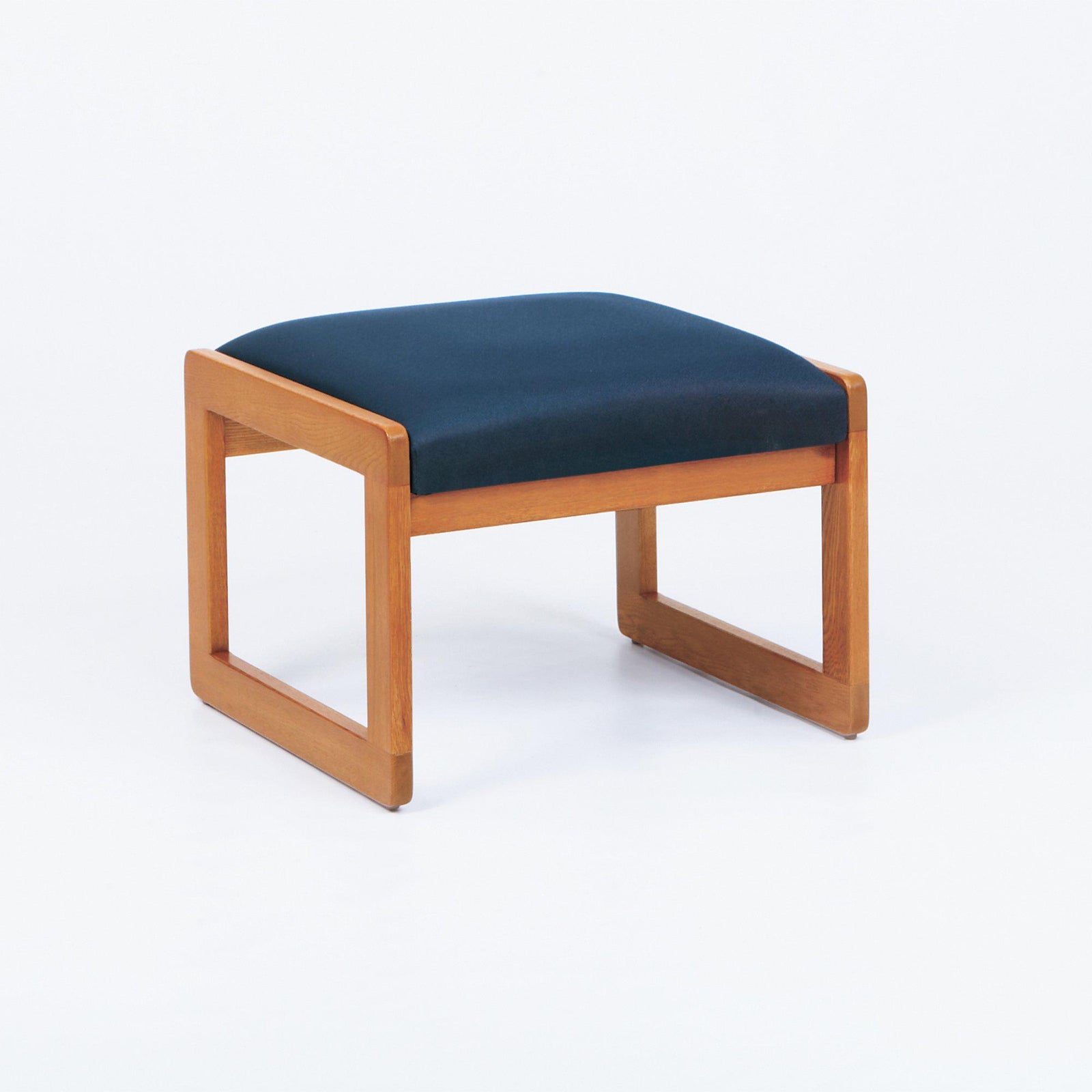 Classic Series Solid Oak Reception Seating, 1 Seat Bench, Standard Fabric Upholstery, FREE SHIPPING