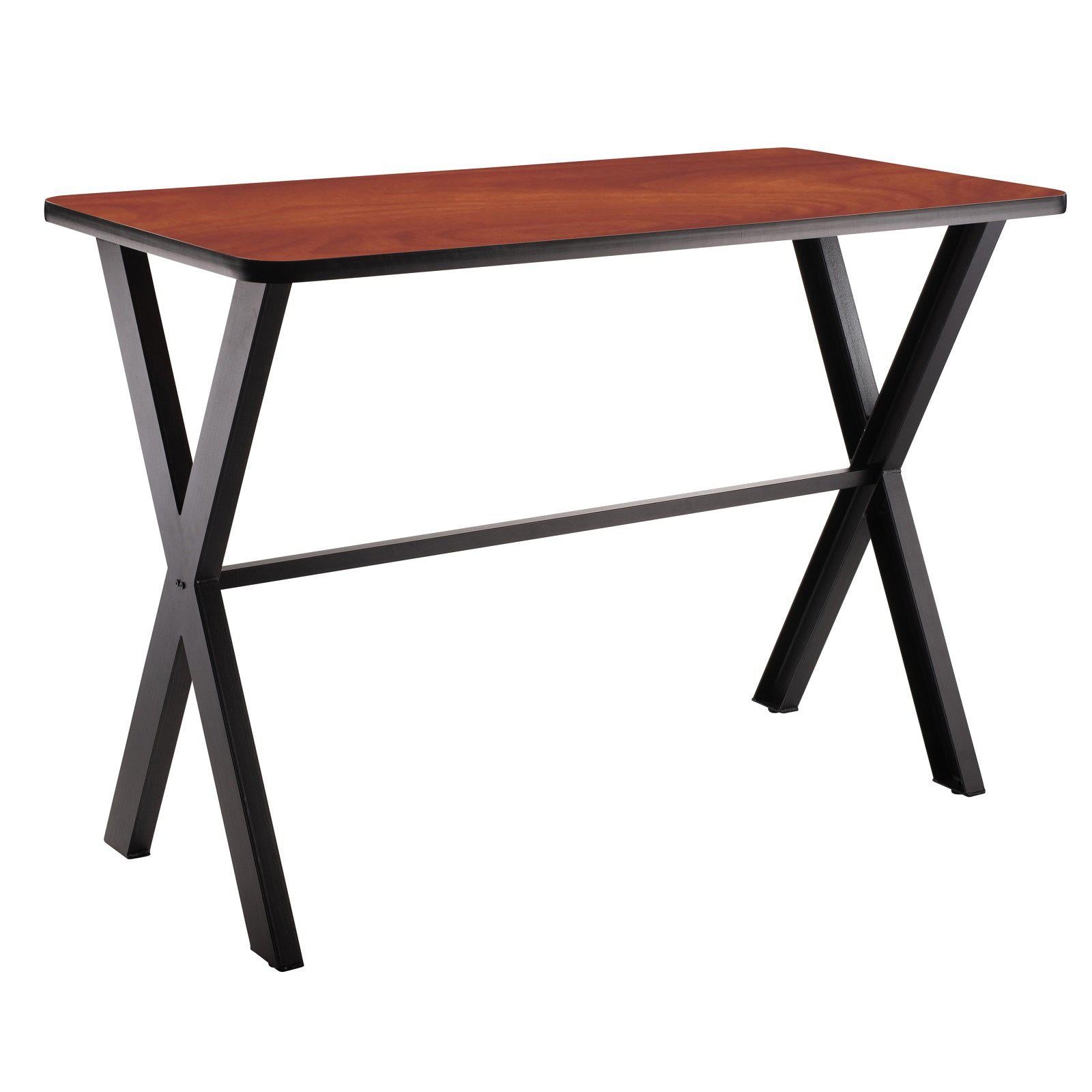 Collaborator Table, 36" x 72", Rectangle, 42" Bar Height w/ Crossbeam, High Pressure Laminate Top, Particleboard Core