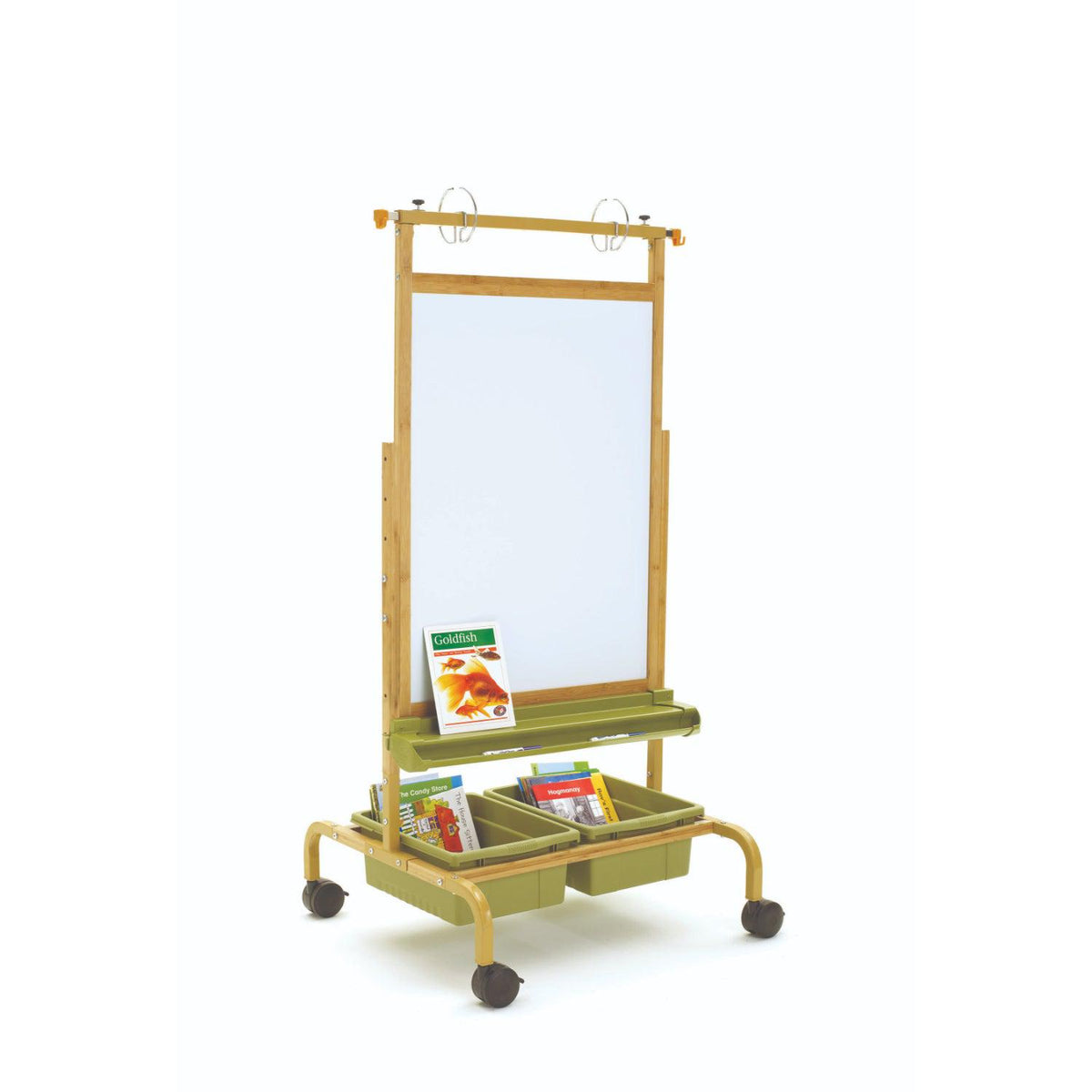 Bamboo Deluxe Chart Stand with Sage Tubs