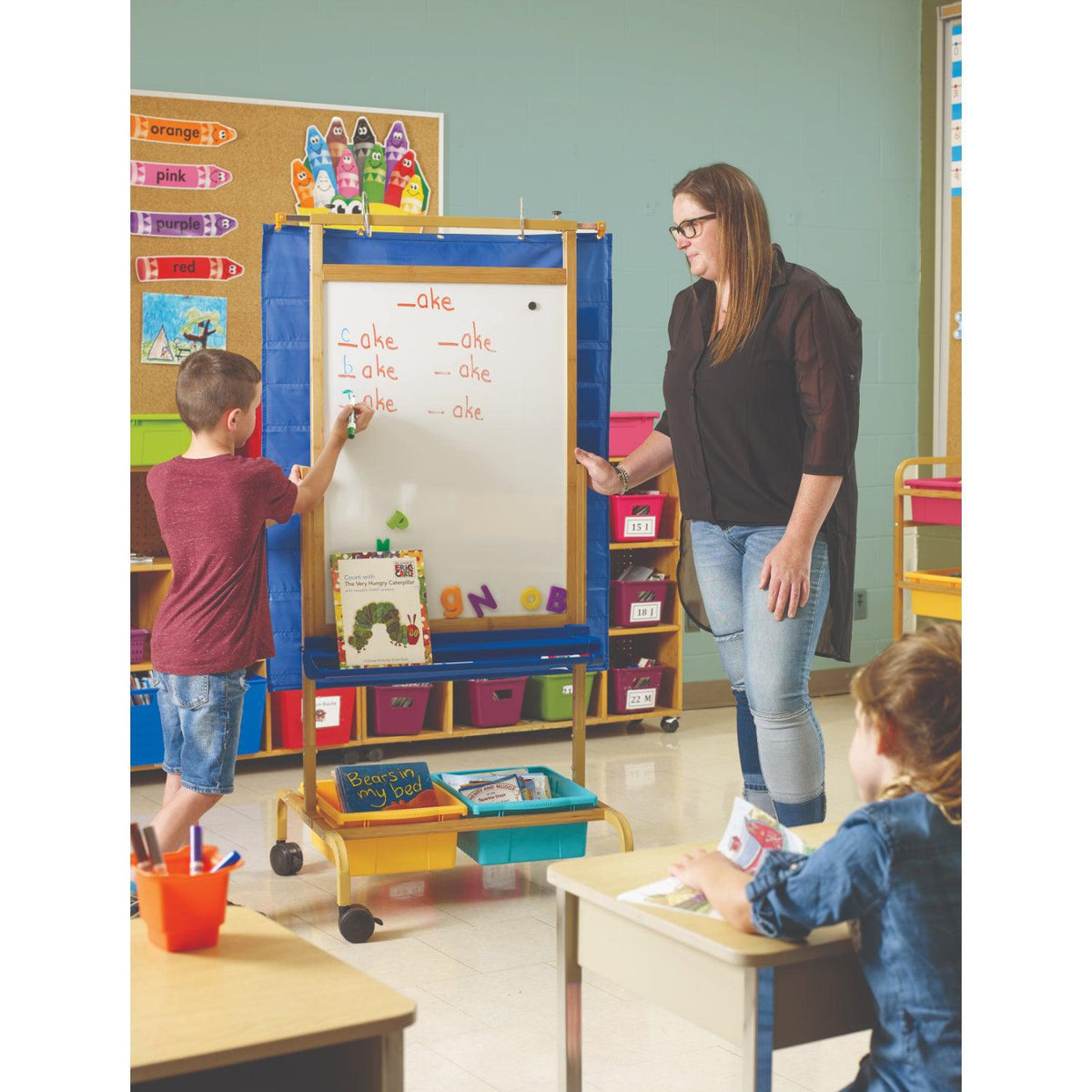 Bamboo Deluxe Chart Stand with Vibrant Tub Combo