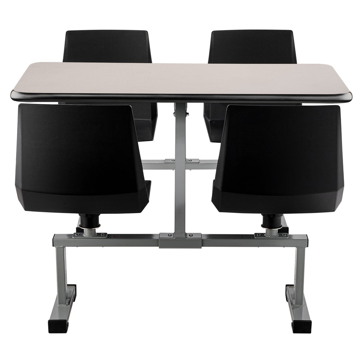 National Public Seating Cluster Swivel Booth, 24" x 48", MDF Core with ProtectEdge, High Pressure Laminate Surface
