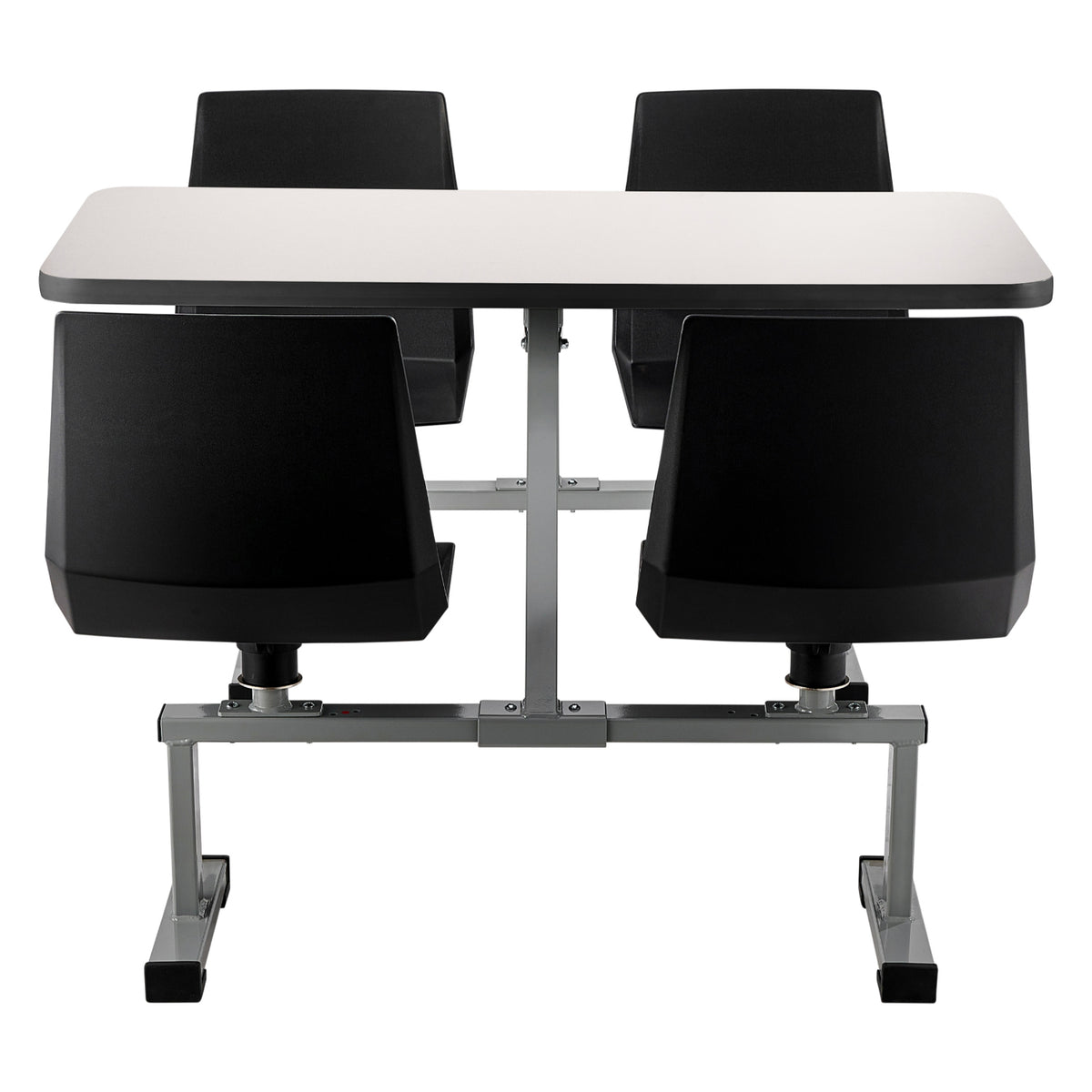 Cluster Swivel Booth, 24" x 48", Dry-Erase Whiteboard Top