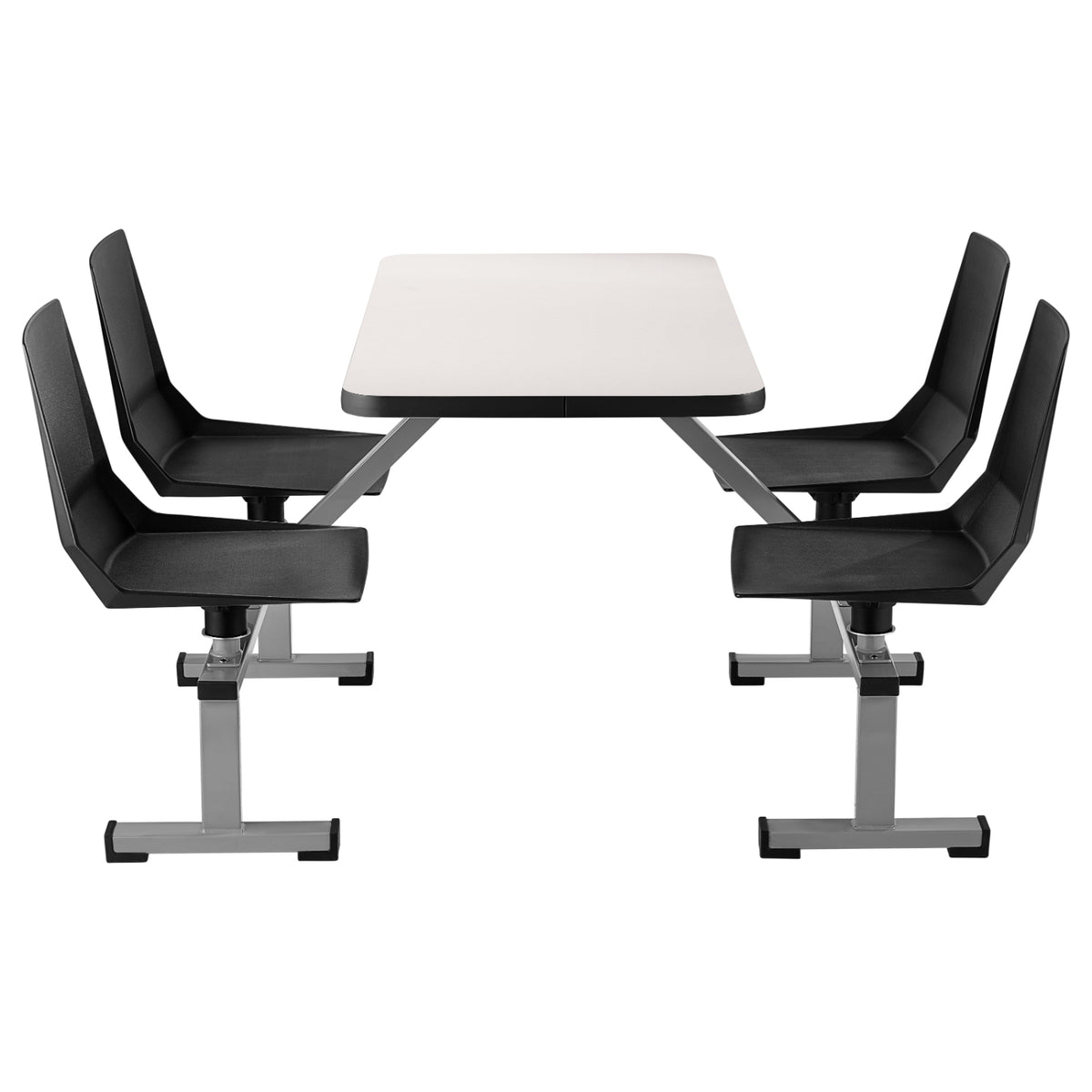 Cluster Swivel Booth, 24" x 48", Dry-Erase Whiteboard Top