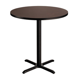 Café Table, 30" Round, "X" Base, 36" Counter Height