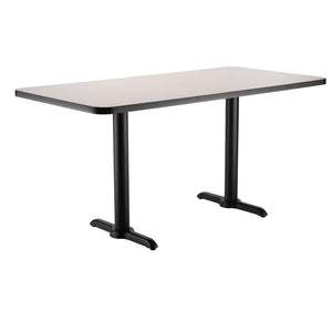 Café Table, 30"x60" Rectangle, "T" Base, 30" Dining Height