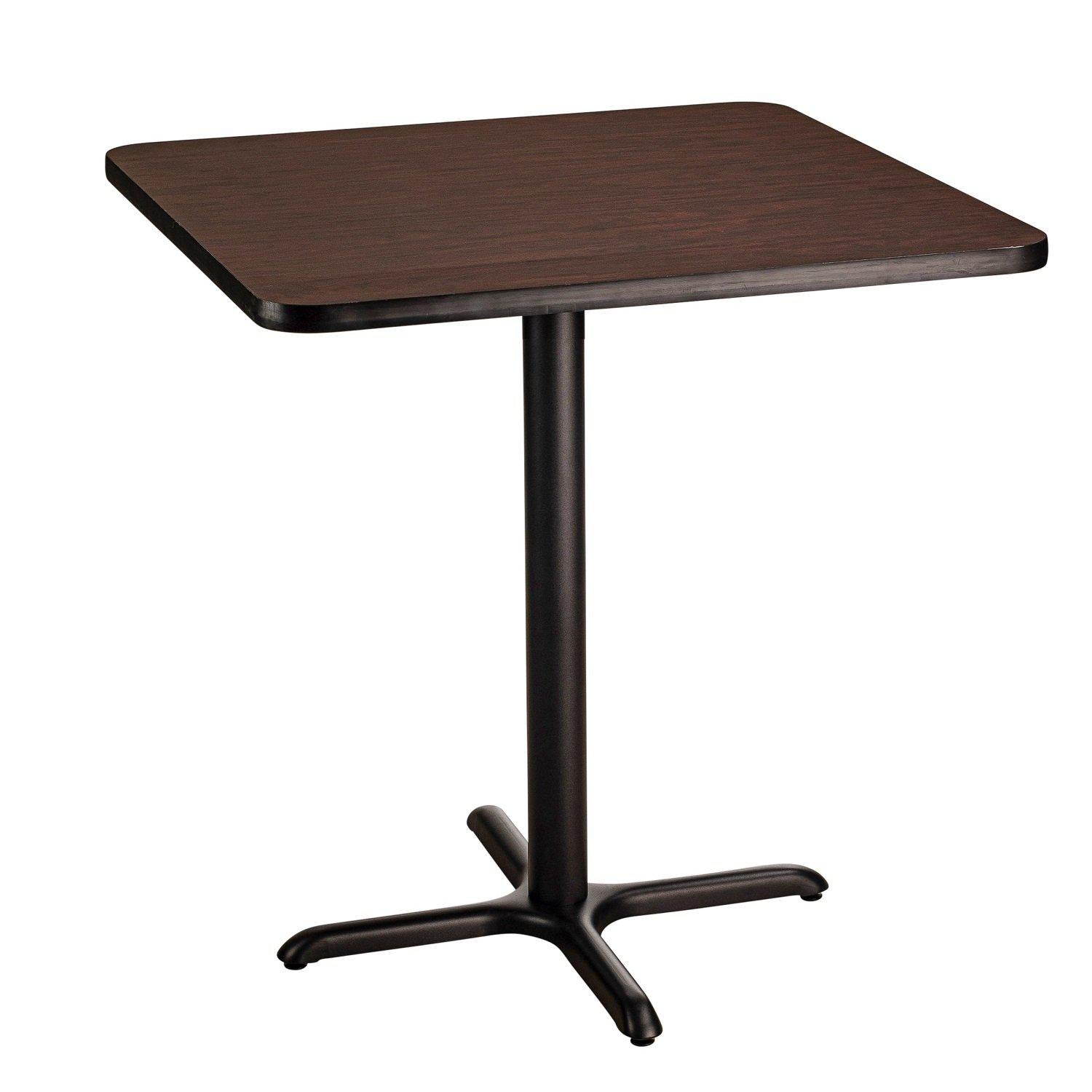 Café Table, 36" Square, "X" Base, 36" Counter Height
