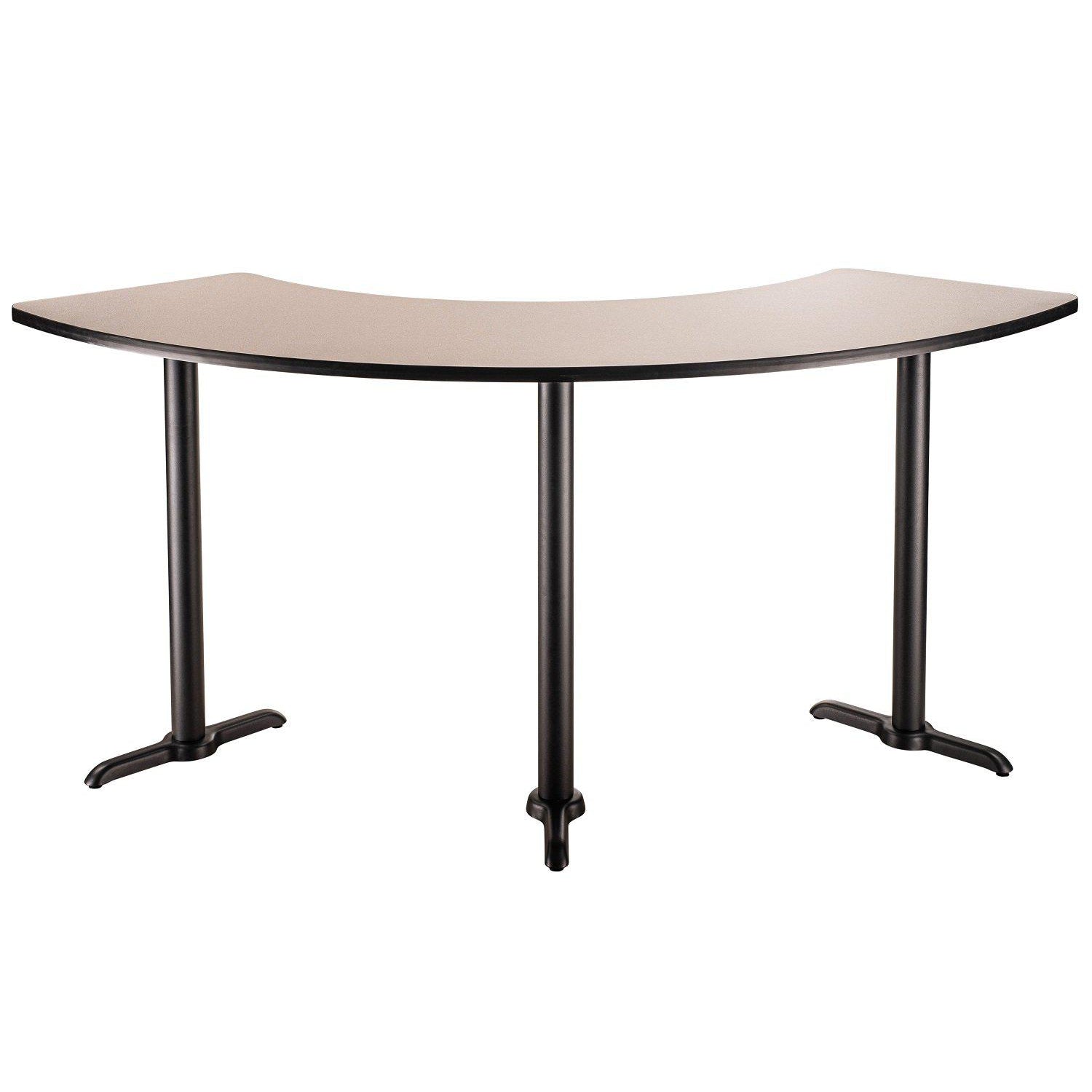Café Table, 108° Curve, 24" x 92.75", "T" Base, 42" Bar Height