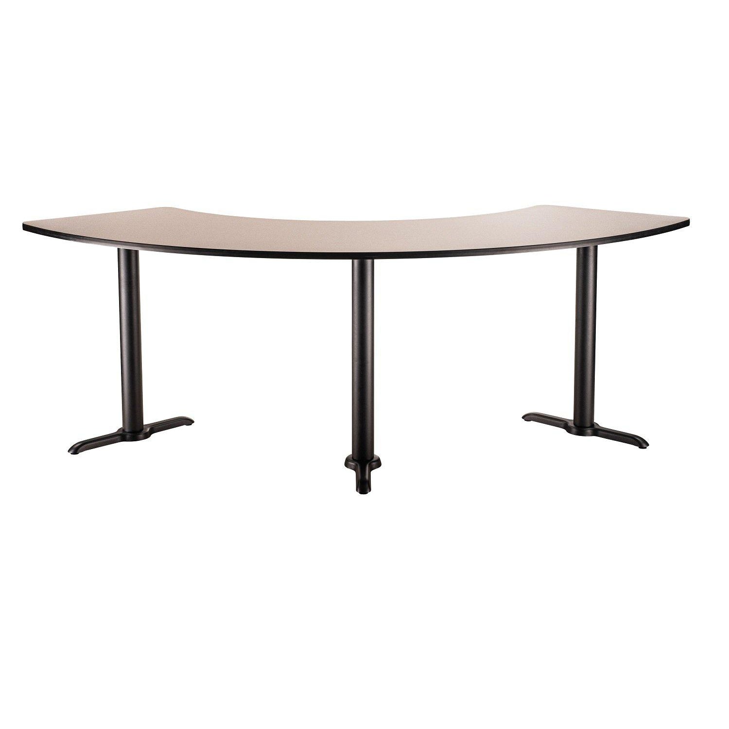 Café Table, 108° Curve, 24" x 92.75", "T" Base, 30" Dining Height