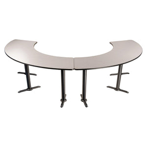 Café Table, 108° Curve, 24" x 92.75", "T" Base, 30" Dining Height