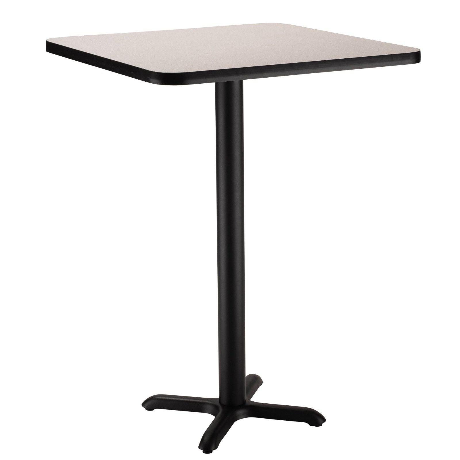 Café Table, 30" Square, "X" Base, 42" Bar Height