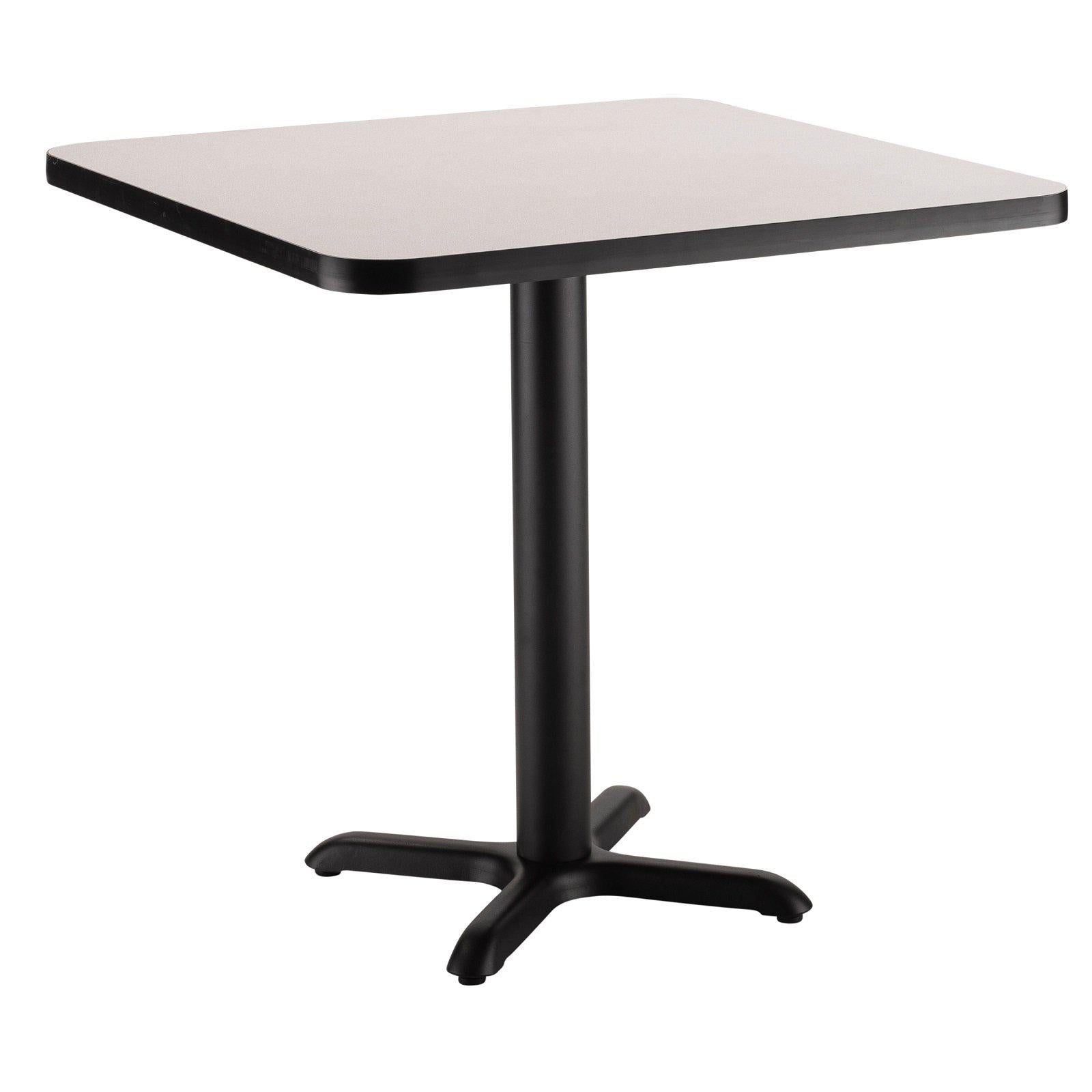 Café Table, 30" Square, "X" Base, 30" Dining Height