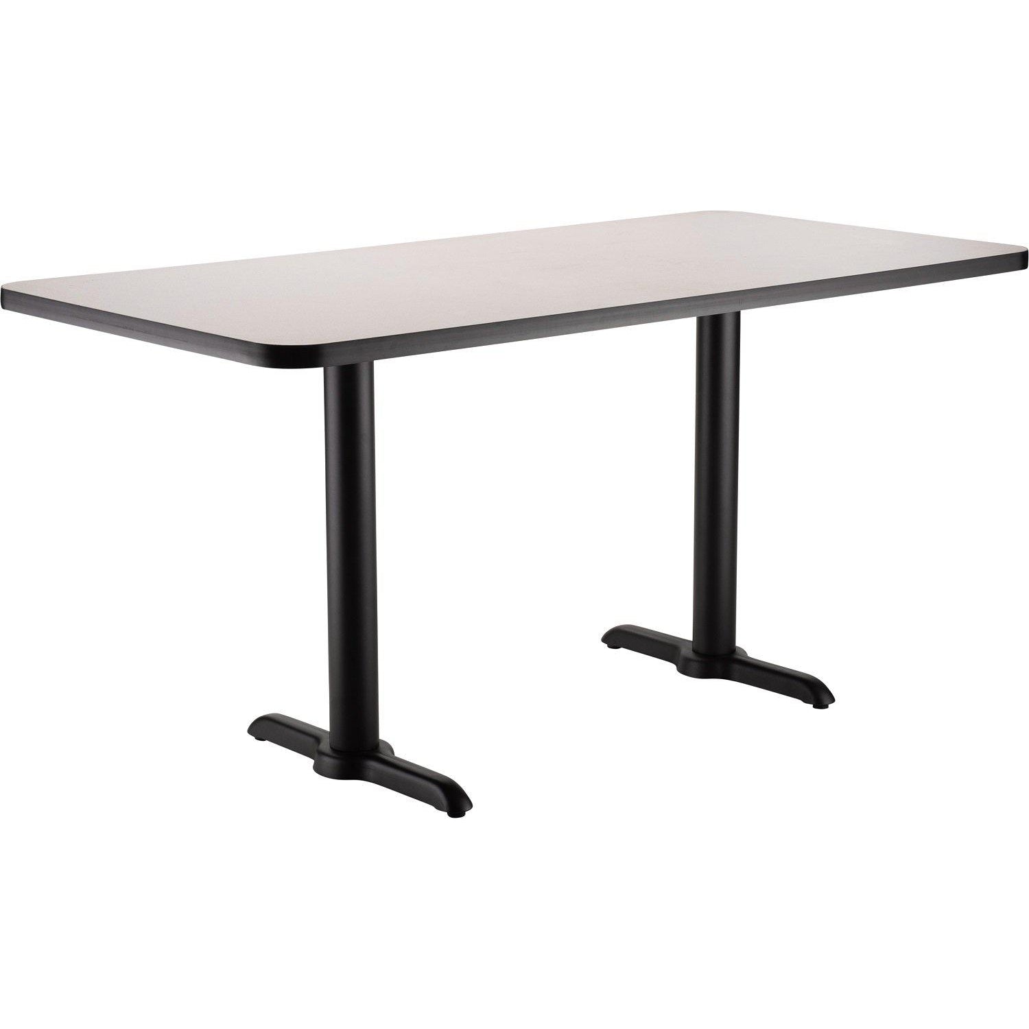 Café Table, 24"x48" Rectangle, "T" Base, 30" Dining Height