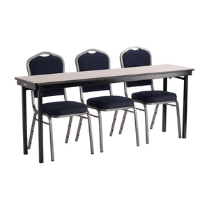 Max Seating Folding Table, 18" x 48", Premium Plywood Core, High Pressure Laminate Top with PVC Edge Banding