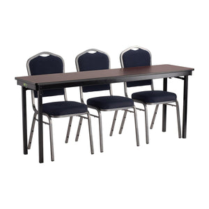 Max Seating Folding Table, 18" x 96", Premium Plywood Core, High Pressure Laminate Top with T-Mold Edging