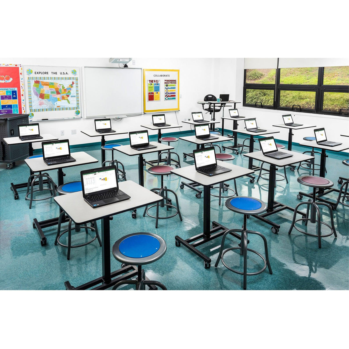 Sit+Stand Student Desk - NextGen Furniture, Inc.