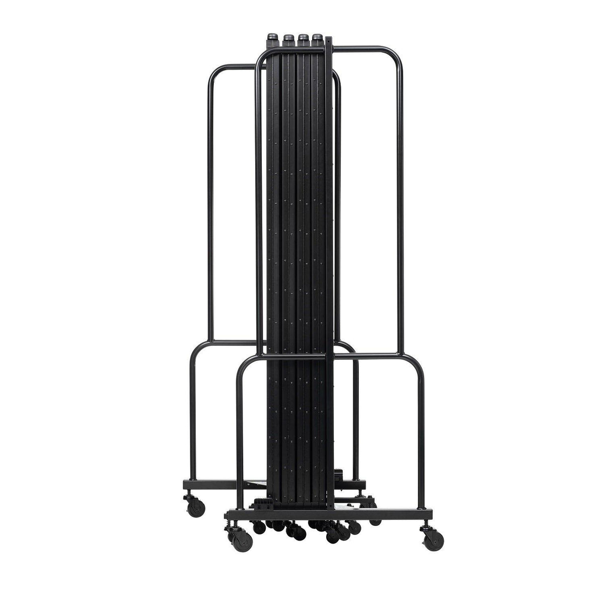 Robo Clear Acrylic Room Divider with Black Frame, 6' Height, 9 Sections,