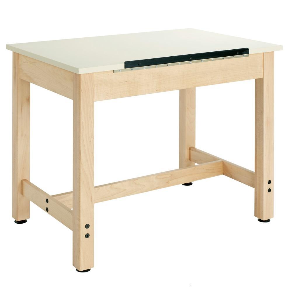 Original Drawing Table with 1-Piece Top