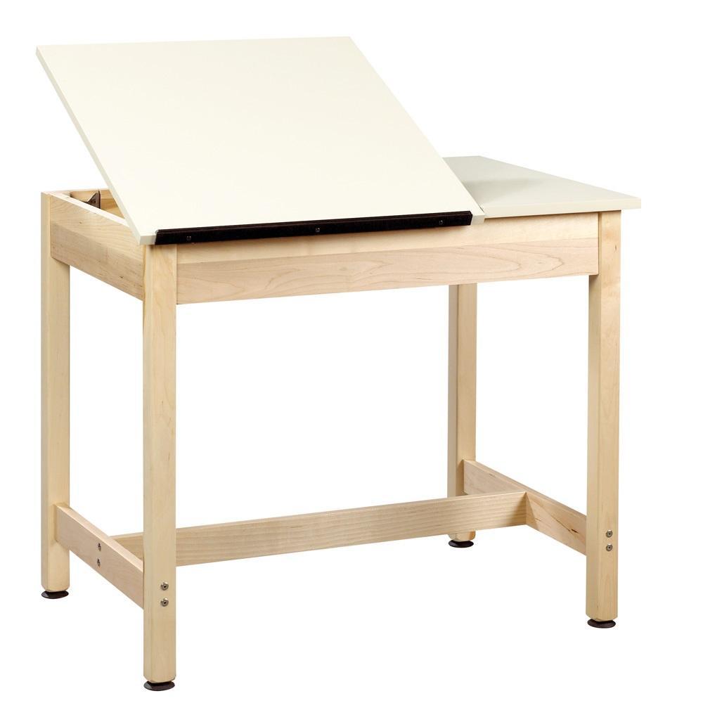 Original Drawing Table with 2-Piece Top
