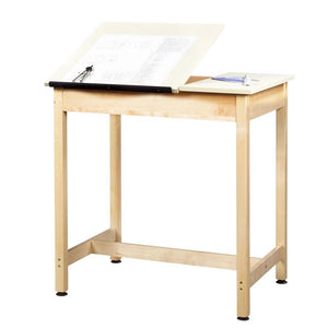 Original Drawing Table with 2-Piece Top