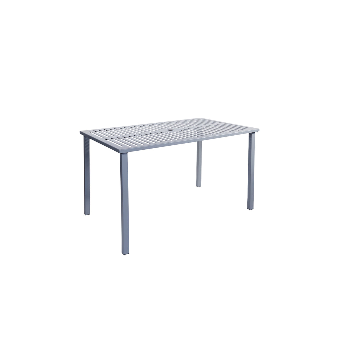 Daytona Collection Outdoor/Indoor 32" x 48" Steel Dining Height Table with Umbrella Hole