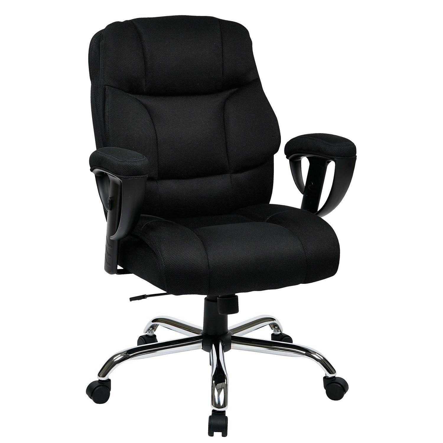 Executive Big Man's Chair with Mesh Seat and Back