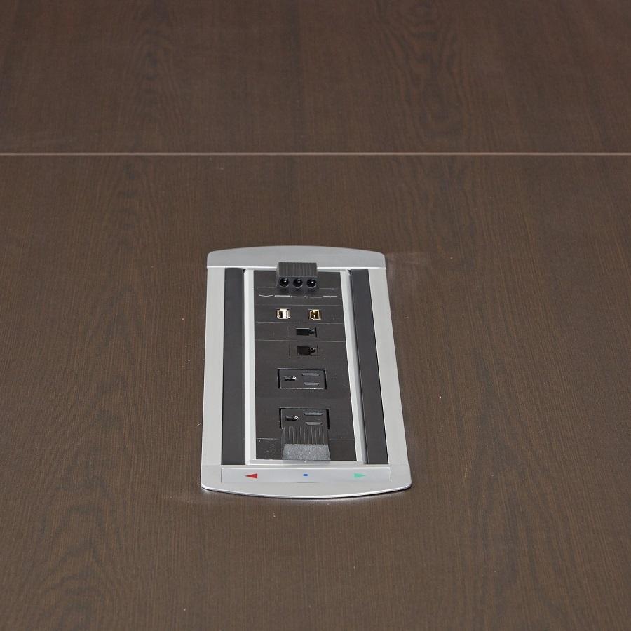 Power/Data Unit for Expandable Racetrack Conference Tables