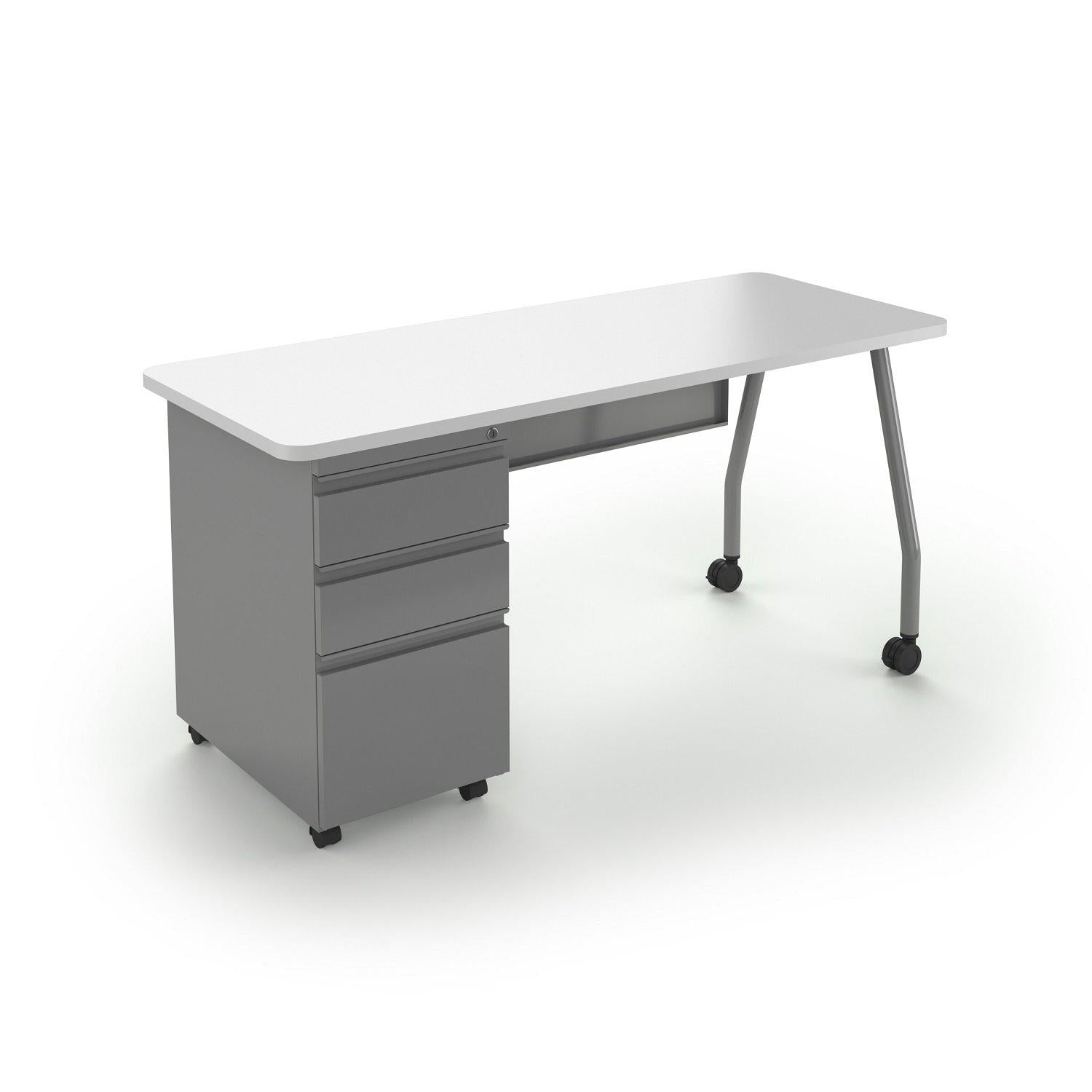 Echo Series Mobile Teacher's Desk, 24" x 60"