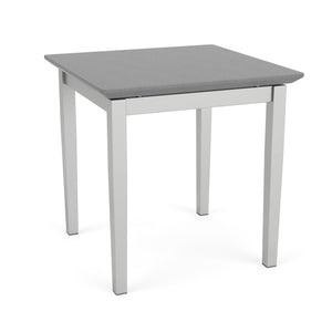 Lenox Steel Collection End Table with Solid Surface Top, FREE SHIPPING
