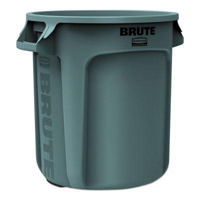 Rubbermaid Vented Round Brute Waste Container, 10 Gallon
