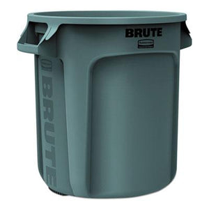 Rubbermaid Vented Round Brute Waste Container, 10 Gallon