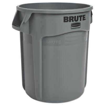 Rubbermaid Vented Round Brute Waste Container, 20 Gallon