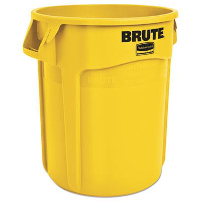 Rubbermaid Vented Round Brute Waste Container, 20 Gallon