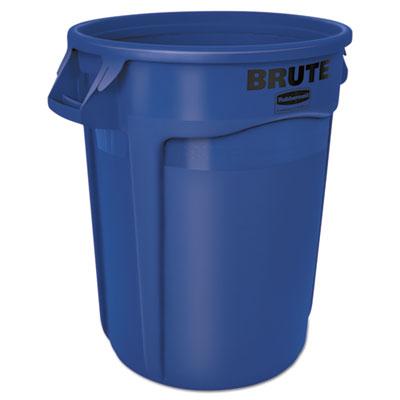 Rubbermaid Vented Round Brute Waste Container, 32 Gallon