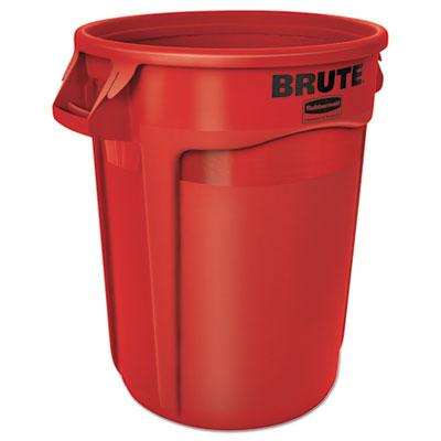 Rubbermaid Vented Round Brute Waste Container, 32 Gallon