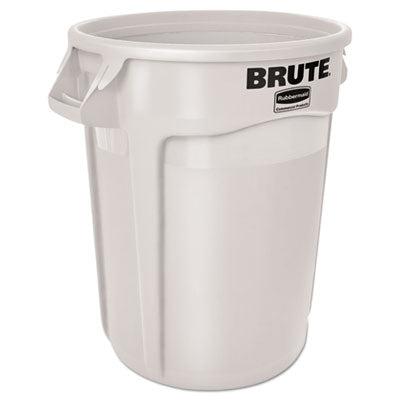Rubbermaid Vented Round Brute Waste Container, 32 Gallon