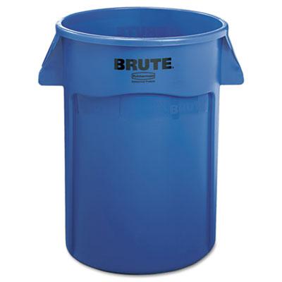 Rubbermaid 44 gal. Brute Vented Trash Receptacle, Round, Yellow