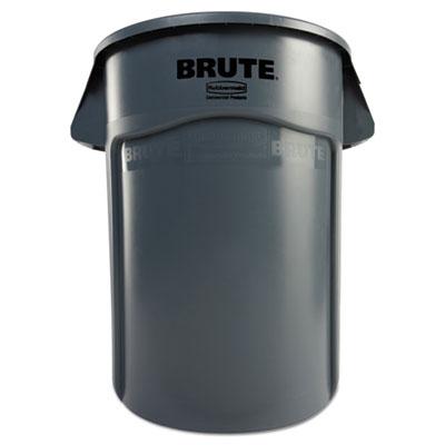 Rubbermaid Vented Round Brute Waste Container, 44 Gallon
