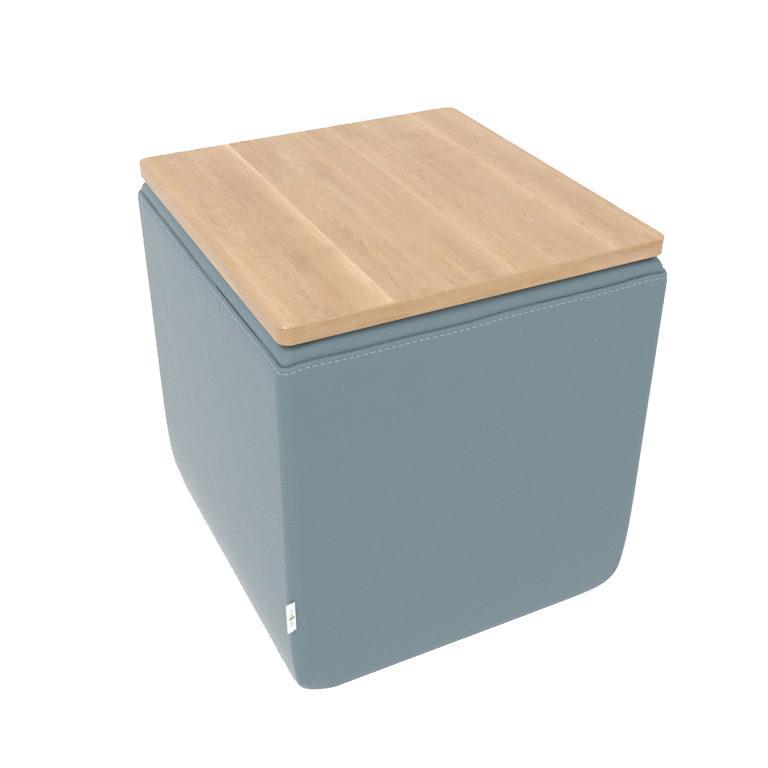 Fomcore Ottoman Series Rectangle with 100% ALL-FOAM CORE, Patterned Vinyl Upholstered Sides, High Pressure Laminate Top, LIFETIME WARRANTY, FREE SHIPPING