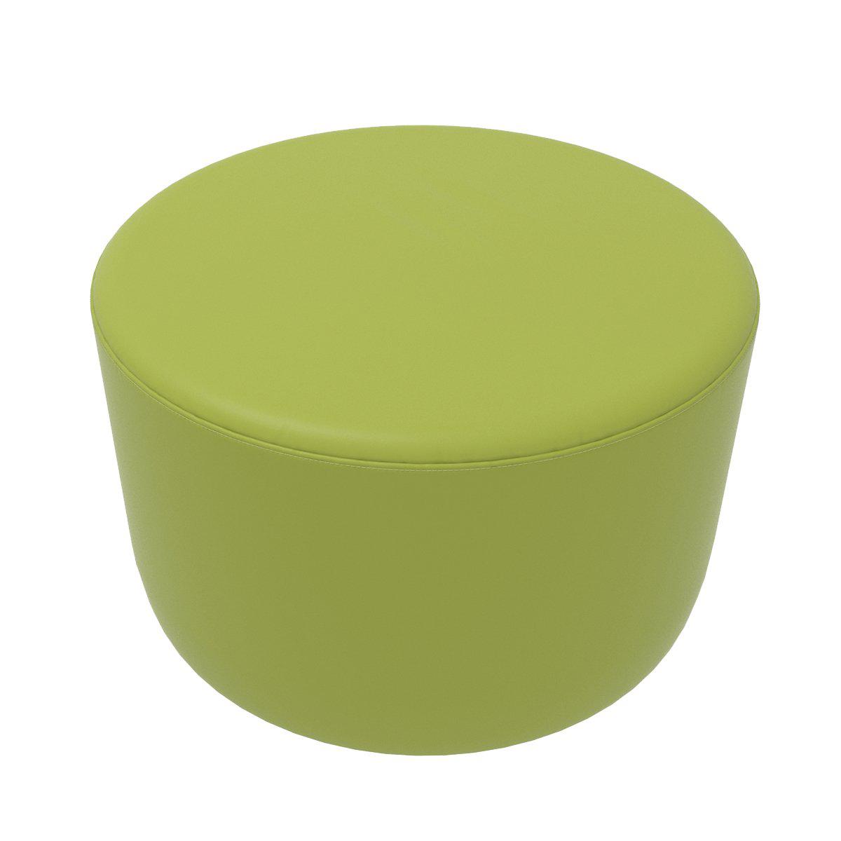 Fomcore Ottoman Series 30" Round Ottoman with 100% ALL-FOAM CORE, Antibacterial Vinyl Upholstery, LIFETIME WARRANTY, FREE SHIPPING