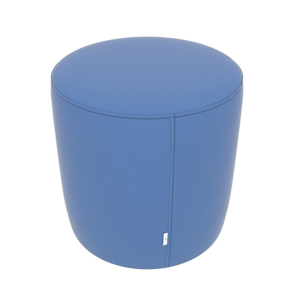 Fomcore Ottoman Series 18" Round Ottoman, 100% ALL-FOAM CORE, Antibacterial Vinyl Seat, Patterned Vinyl Sides, LIFETIME WARRANTY, FREE SHIPPING