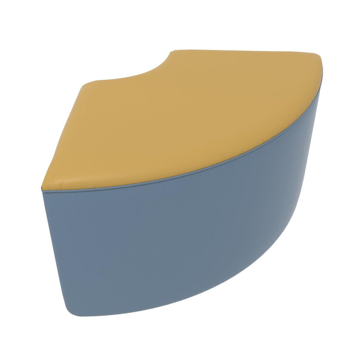 Fomcore Bench Series 1/4 Round Bench with 100% ALL-FOAM CORE, Antibacterial Vinyl Upholstery, LIFETIME WARRANTY, FREE SHIPPING