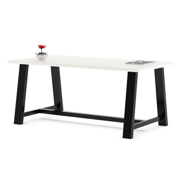 Midtown Dry Erase Table, Café Height, 42" x 96" x 30"H, High Pressure Laminate Top, 3mm PVC Edge, 96" Base